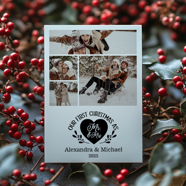 4 Foto Corazón Primera Navidad como Sr. y Sra. (Subido por el creador)
