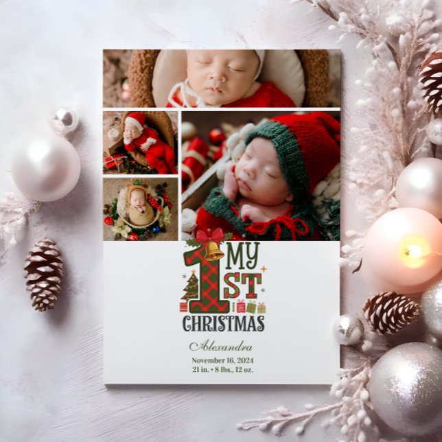 4 Foto Cuadro de Tartán Primera Navidad (Subido por el creador)