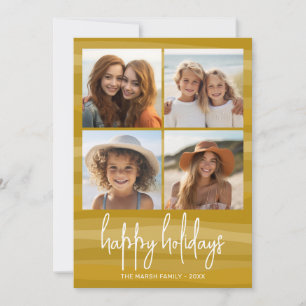 4 Foto Curvas Orgánicas Doradas - Navidad Feliz
