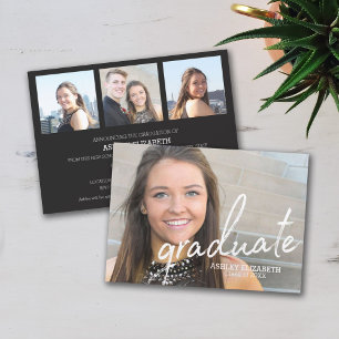 4 Foto Invitación de fotografía de graduación mode