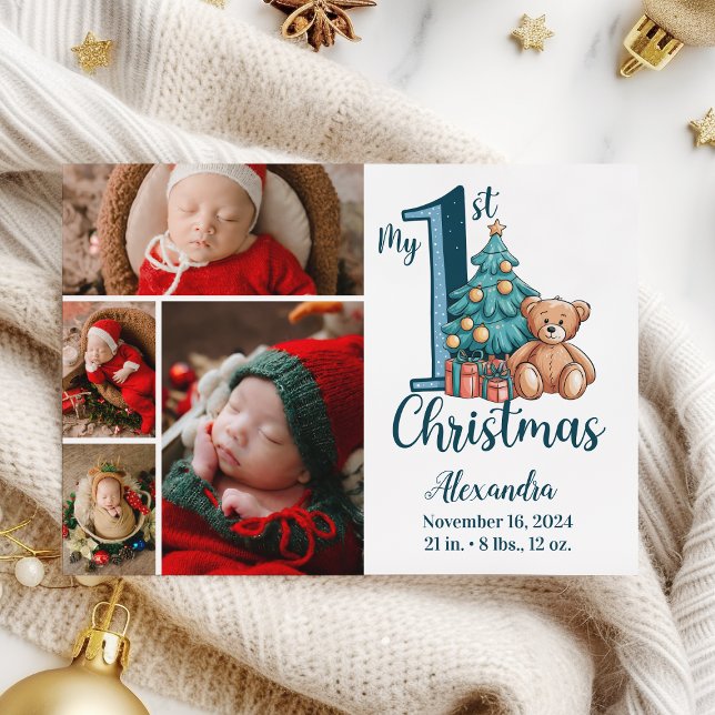 4 Foto Teddy Baby Azul 1er Navidad (Subido por el creador)
