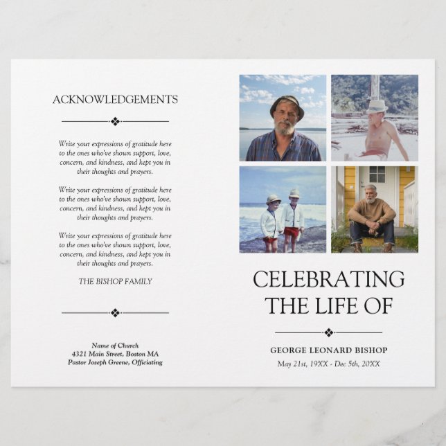 4 Fotos Celebración del Programa de Funerales de l (Anverso)