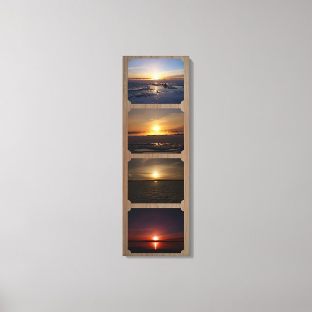 4 fotos lienzo envuelto de 12" x 36" (Anverso)