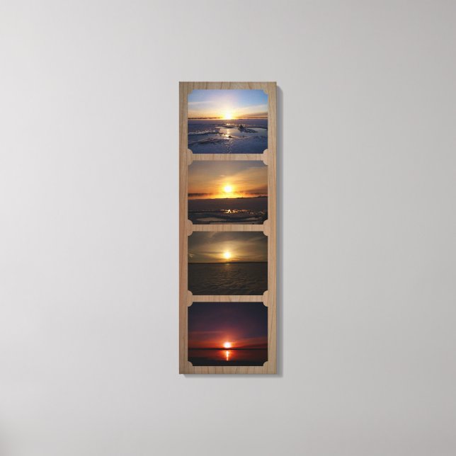 4 fotos lienzo envuelto de 12" x 36" (Anverso)