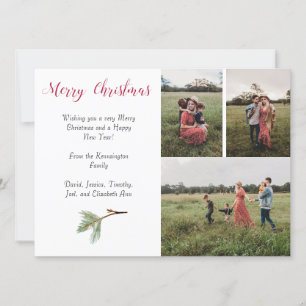 4 fotos Navidades tarjeta y espacio para texto