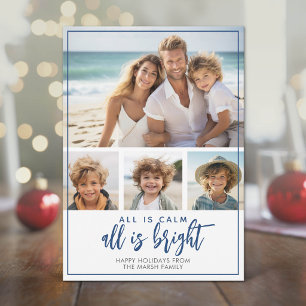 4 Fotos - Todo está tranquilo Brillante - Navidad 