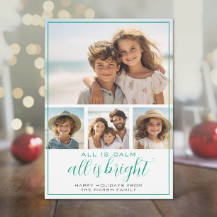 4 Fotos - Todo está Tranquilo Brillante - Navidad 