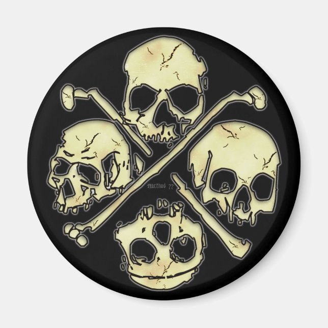 4 imanes Skulls (Frente)