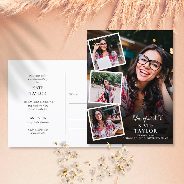4 Invitación a la fiesta de graduación de Collage  (Subido por el creador)