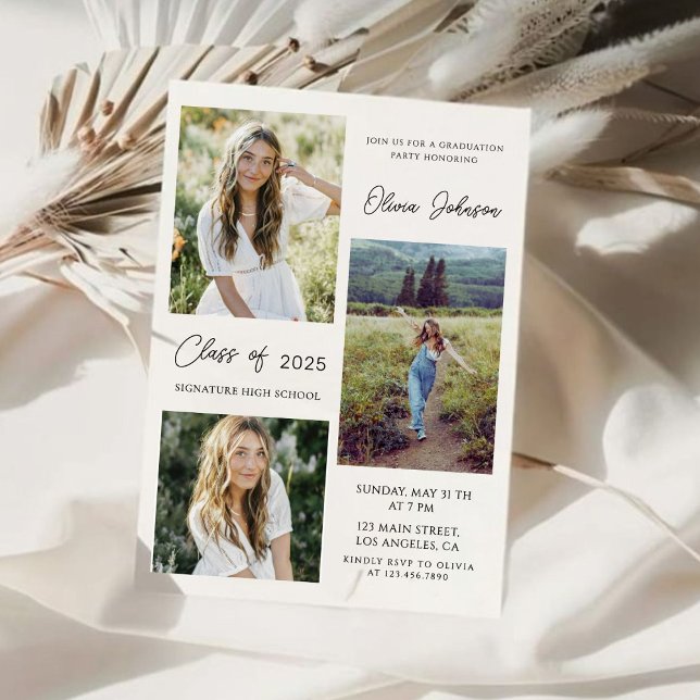 4 Invitación de graduación de fotos (Subido por el creador)