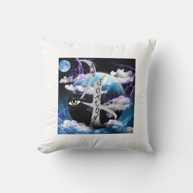 4 Ojo AM Alguien Cojín decorativo (Anverso)