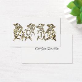 4 Ovejas doradas Feliz Año Nuevo 2018