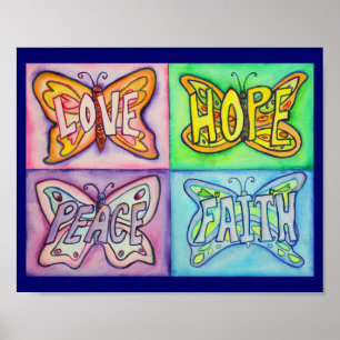 4 Palabras Balas de mariposa Pintura de arte Inspi