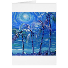 4 palmas encendidas luna