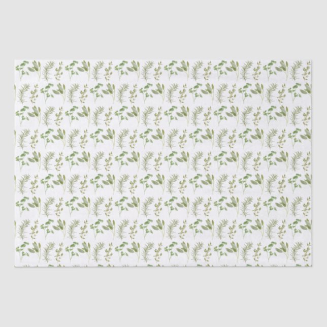 4 Papel de tejidos HERBS FRESCOS (Anverso)