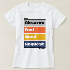 4 pasos de camiseta de NVC