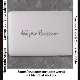4 Pegatinas Personalizadas Modernas para Portátil 