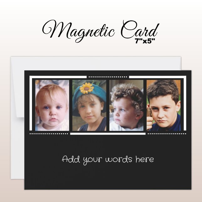4 personalizado de fotos texto tarjeta magnética b (Subido por el creador)