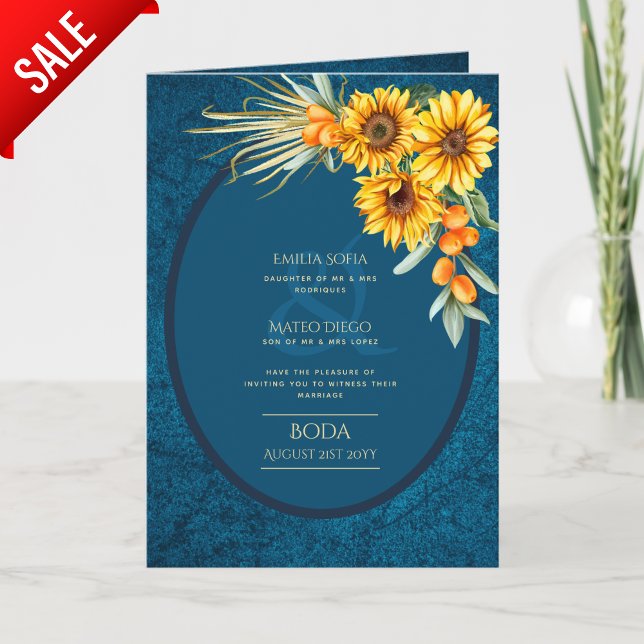 4 pg Invitaciones de BODA Español de la Marina Sun (Subido por el creador)