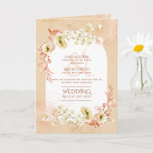 4 pg Programa de Boda Floral Hispánica Moda Biling
