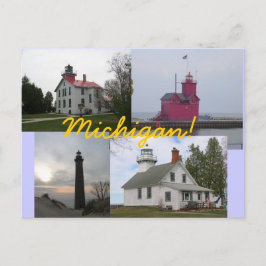 4 Postales para Faros del Lago Michigan