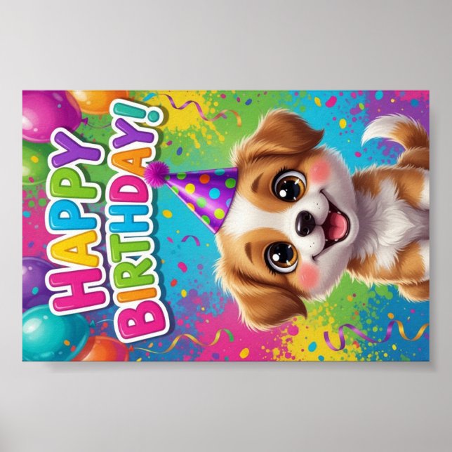 #4 Póster de Feliz Cumpleaños (Frente)