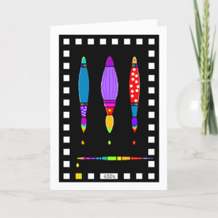 4 Tarjeta de saludo con pinceles