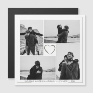 4 Tarjeta magnética de Invitación de Boda de Colla