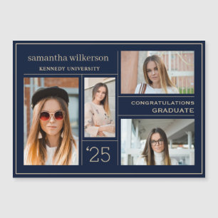 4 Tarjeta magnética para graduados de Collages de