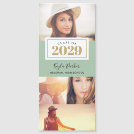 4 tarjetas de Invitación de graduación magnética f