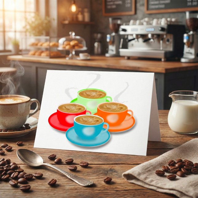 4 tazas de tarjetas de felicitación para el café (Subido por el creador)