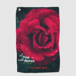 4 Tee Acres Rosa Toallas de Golf Personalizadas