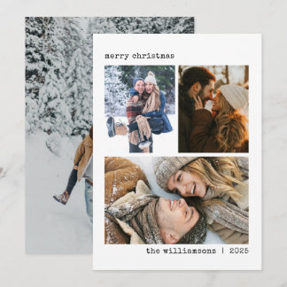 4 Tipo de Colaje de Fotos Navidad Minimalista Máqu