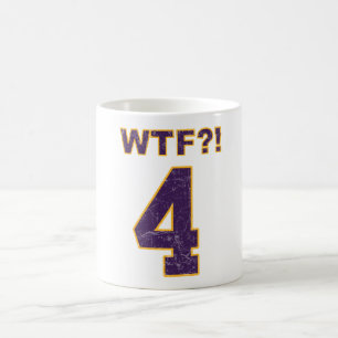 ¡#4 WTF?! ¿Brett Favre? ¿Vikingos? favorable taza