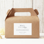 4 x 6 Caja de regalo de bienvenida Etiquetas Hotel<br><div class="desc">Nuestras etiquetas de regalo de bienvenida son perfectas para dejar a sus huéspedes con algunas necesidades para su estancia. Conjunto de seis etiquetas: aproximadamente 4" x 6" cada una. Este artículo es parte de nuestra colección de Goldie G100,  por favor compre nuestra tienda para productos a juego.</div>