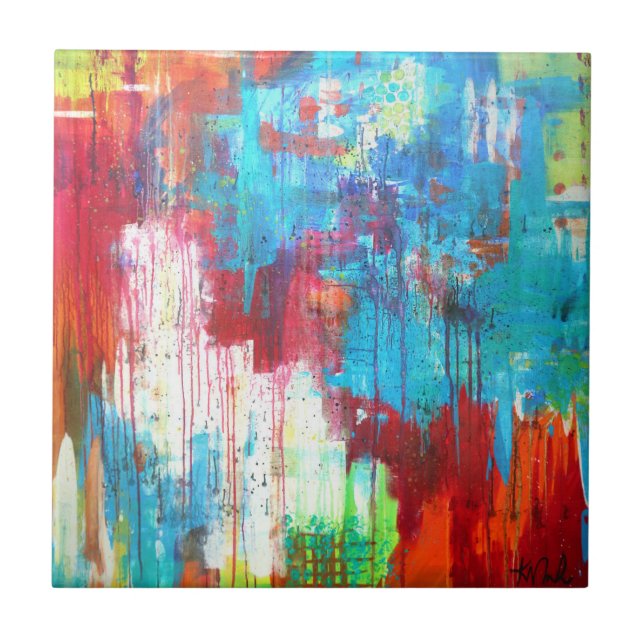 4Jesus 4" teja de cerámica de la foto (Frente)