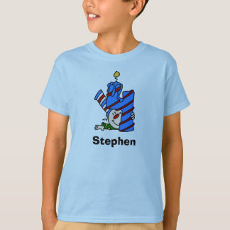 4ta camiseta del cumpleaños del payaso azul