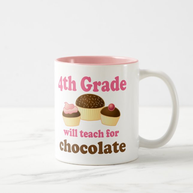 4ta taza divertida del profesor del grado (Derecha)