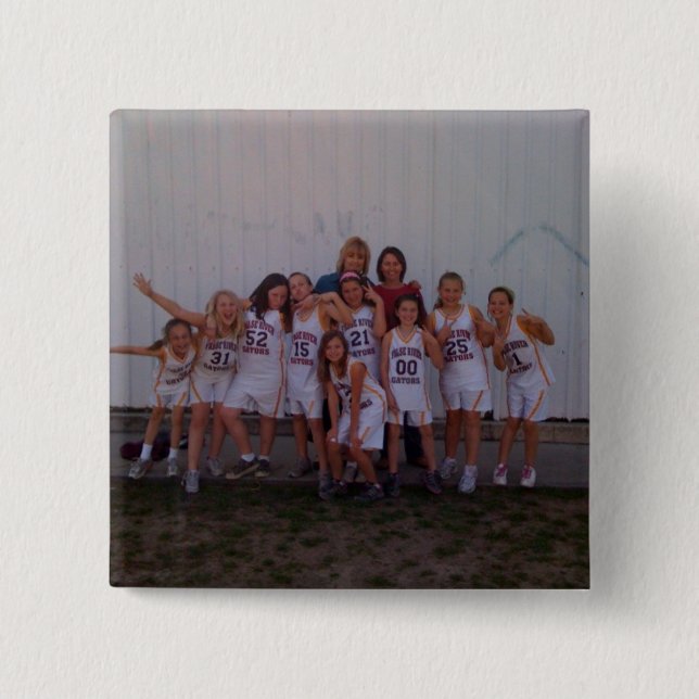 4to Botón del baloncesto de los chicas del grado (Anverso)