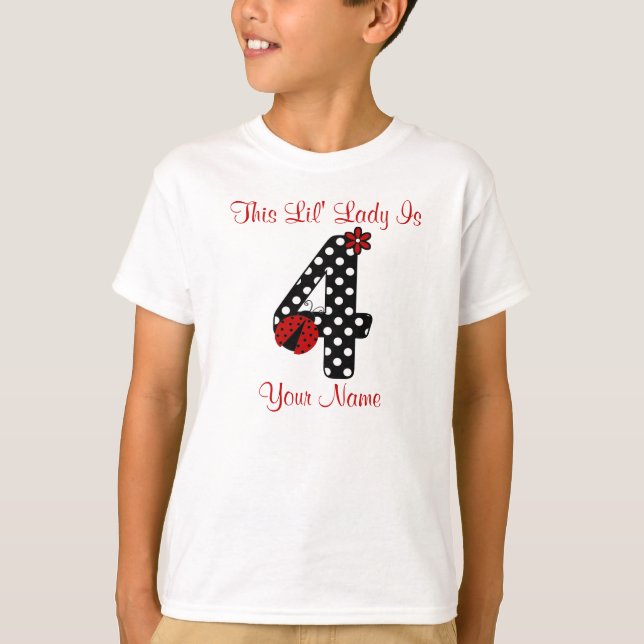 4to Camiseta personalizada mariquita del (Anverso)