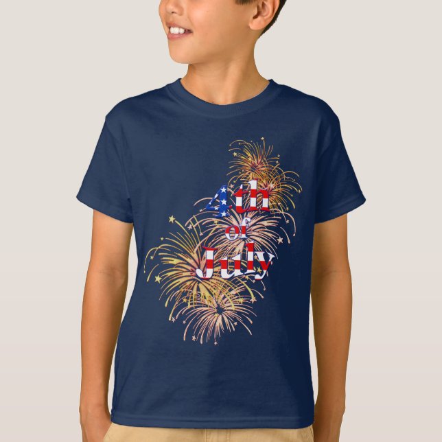 4to de la camiseta de los niños de los fuegos (Anverso)
