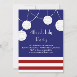 4to de la invitación de las linternas del fiesta