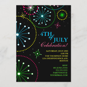 4to de la invitación del fiesta de los fuegos