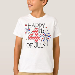 4to feliz de la juventud de la camiseta de julio