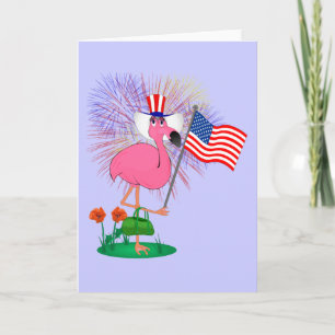 4to feliz divertido de la tarjeta de felicitación