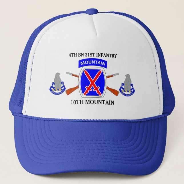4to GORRA de la MONTAÑA de la 31ro INFANTERÍA del (Anverso)