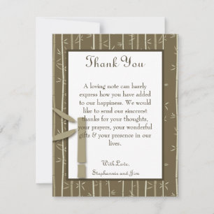 4x5 FLAT Gracias Tarjeta Bamboo Bliss