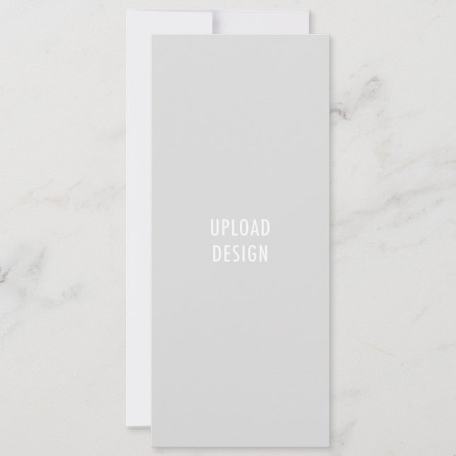 4x9.25 Tarjeta plana cargar su diseño (Anverso)