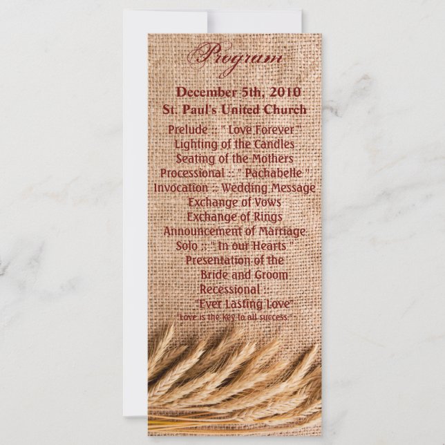 4x9.25 Tarjetas del programa Trigo en el país del  (Anverso)