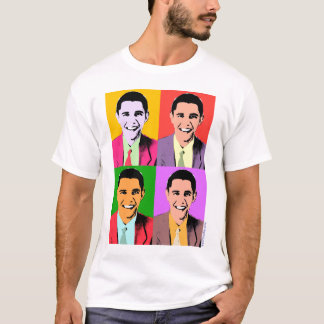 4x Barack Obama - camiseta del arte pop